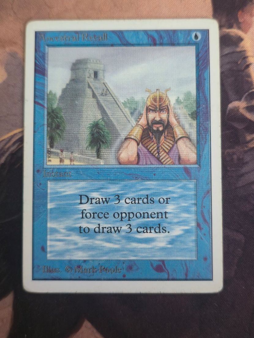 Magic The Gathering Sammelbilder & Trading cards: Ancestral Recall - Unlimited - P9 – Gebraucht aus Ittigen von L.Magic