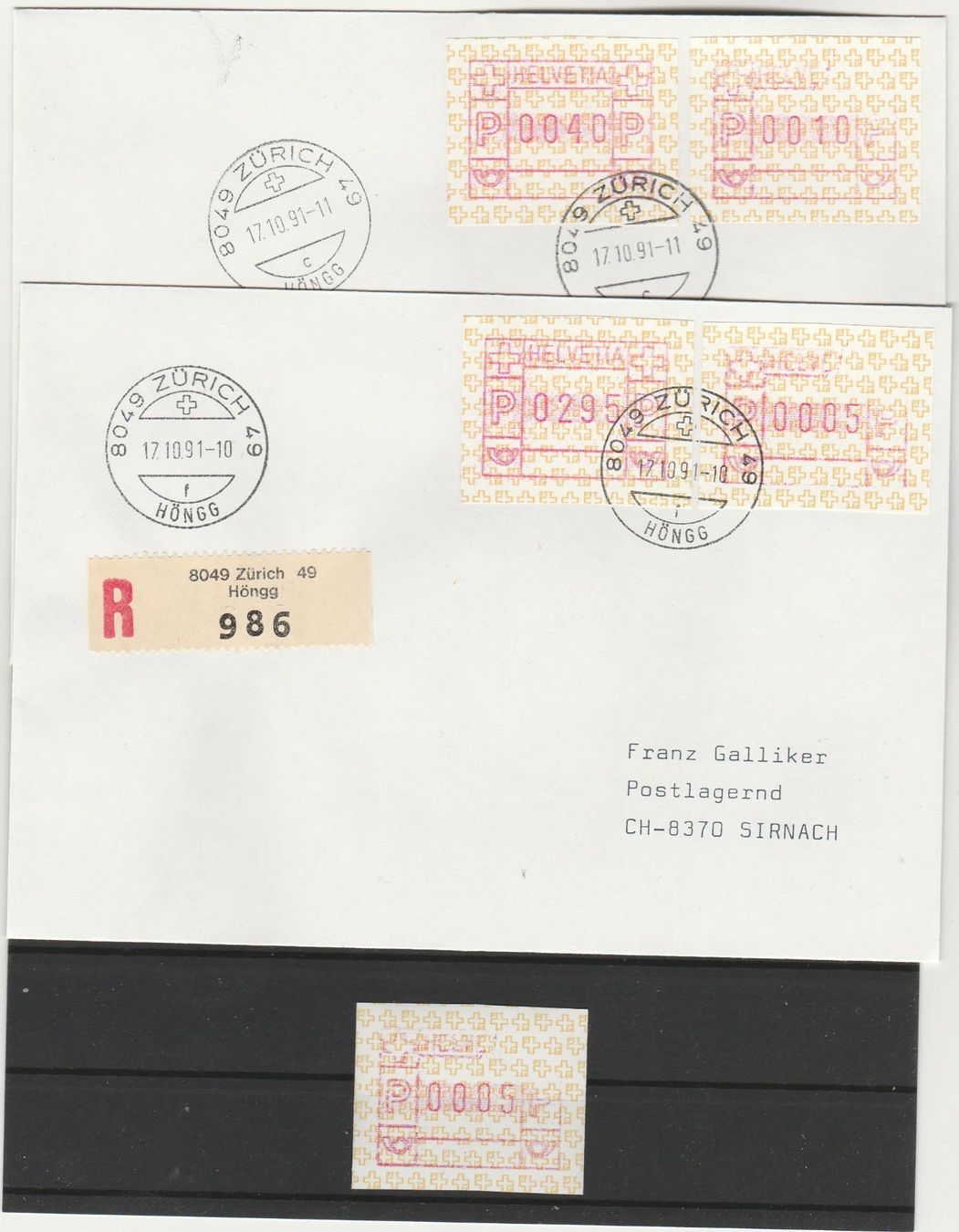 Tous les timbres: Set mit Nr, 8A Teildrucke – D'occasion à Oberglatt ZH par Wiedmi6
