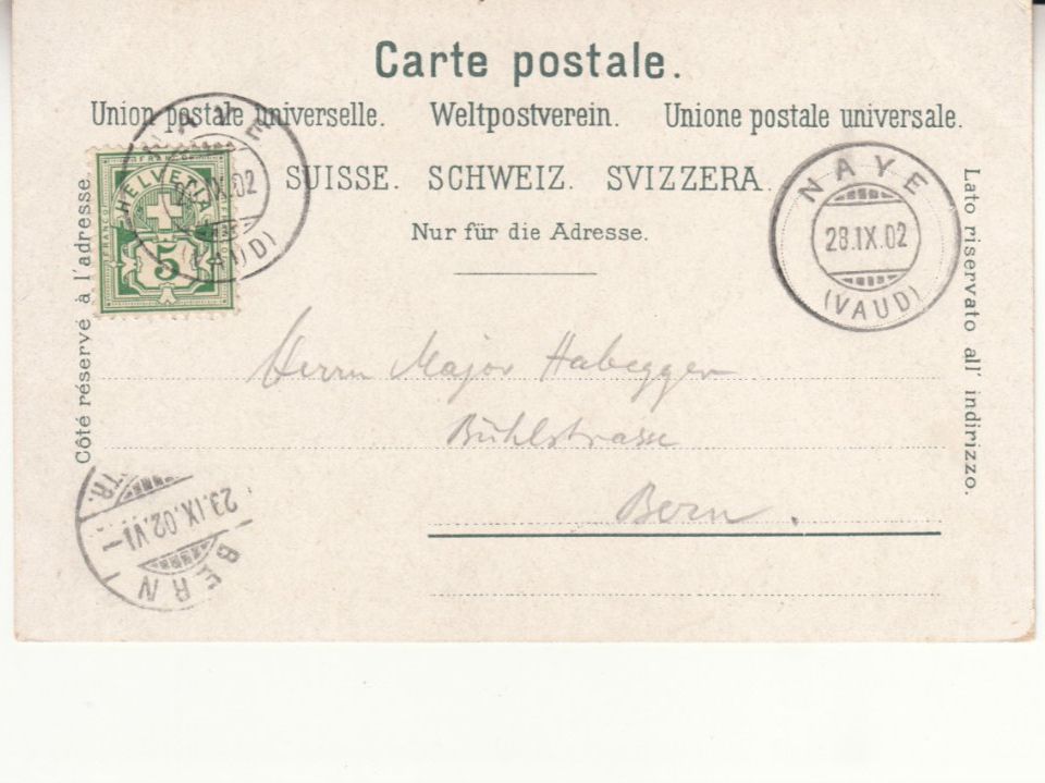 Cartoline postali: Rochers de Naye 1902 – Usato da Bürglen TG venduto da StampGraf 1