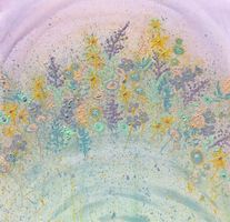 Abstrakte Malerei in Pastelltönen Peinture abstraite dans de