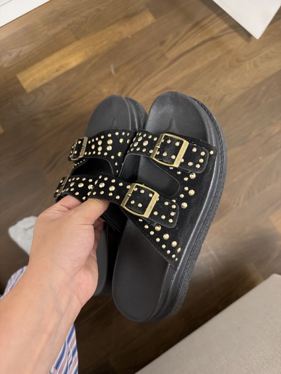 Damenschuhe: Pantoletten Damen schwarz Grösse 37 – Neu (gemäss Beschreibung) aus Pratteln von sarax3.-