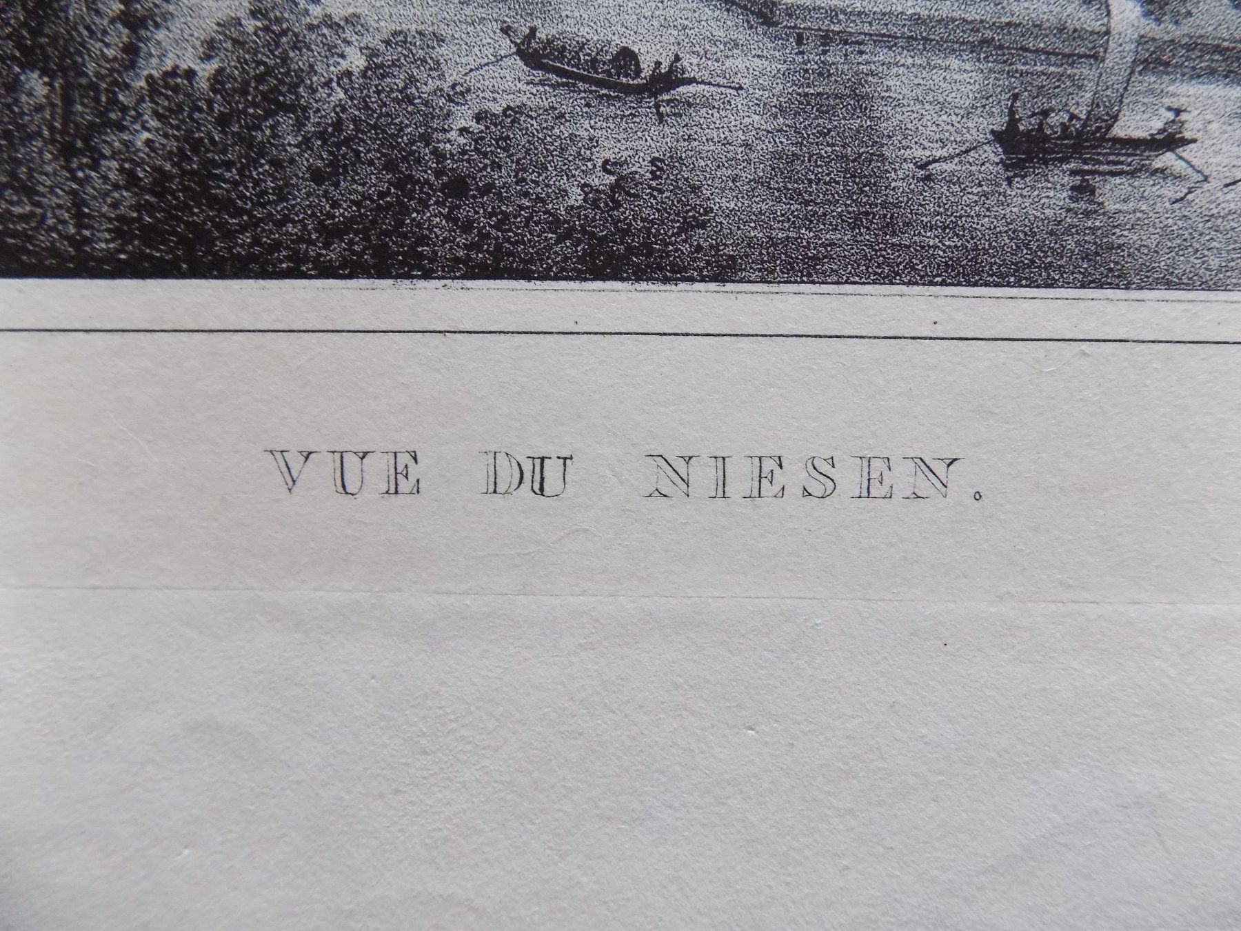 Gravures: Vue de Niesen Berner Oberland – D'occasion à Risch par Antikfee 2