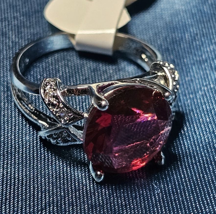 Anelli: Eleganter Ring mit Turmalin, 925 versilbert Gr. 8 – Nuovo (secondo la descrizione) da Grenchen venduto da maretop 4