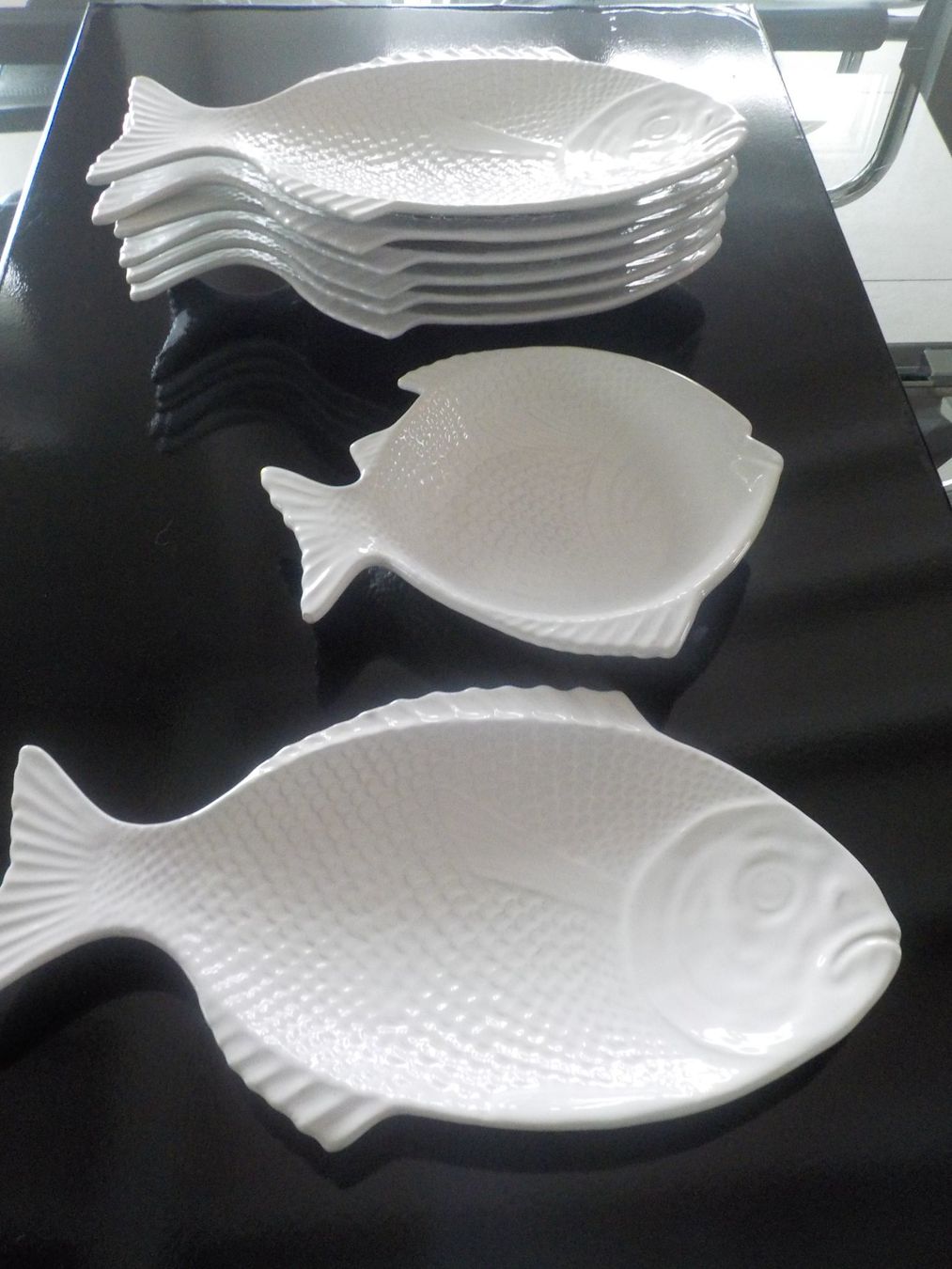 Set di piatti: Fischteller und Fischplatte – Nuovo (secondo la descrizione) da Muri b. Bern venduto da Ricardodecor
