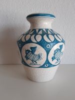 Vase für Sonnenblumen, türkis / weiss Masipal Spanien