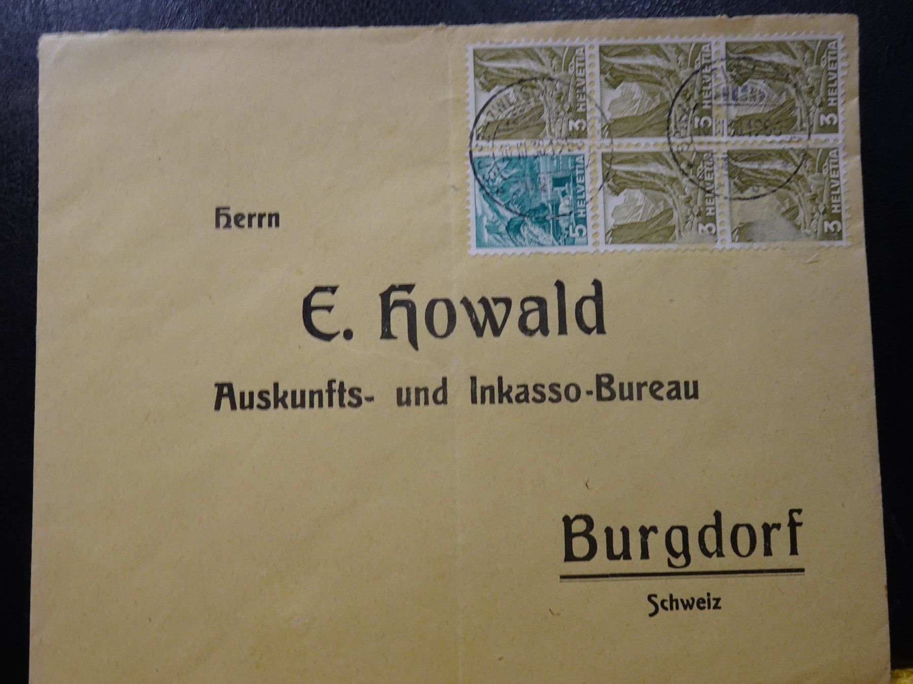 Tutti i francobolli: 10.III.38., E. HOWALD, BURGDORF, LANDSCHAFTSBILDER – Usato da Eschenbach SG venduto da eDaisy