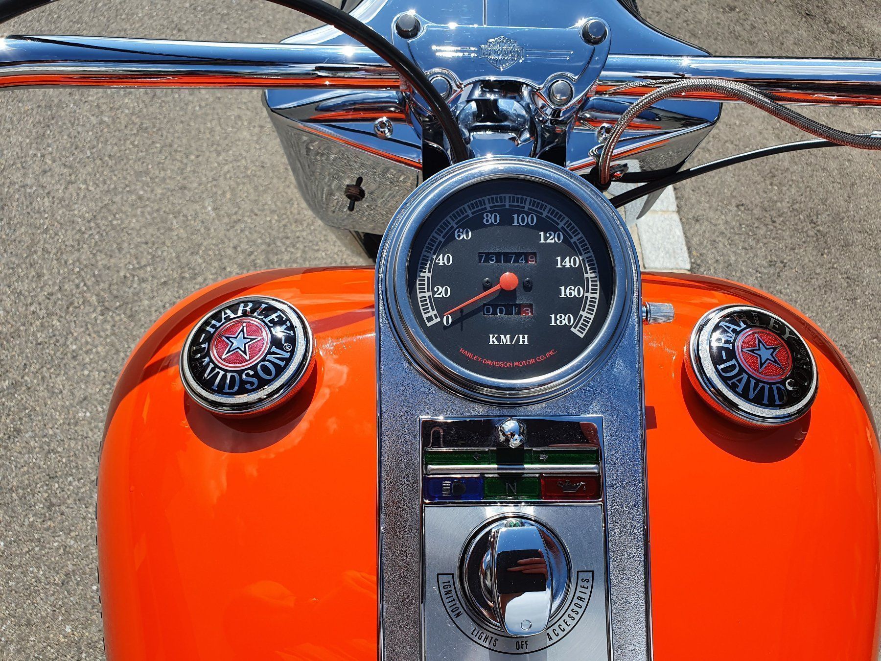 Harley-Davidson Chopper: Harley Davidson mit dem Evolution-Motor. – Usato da Reinach AG venduto da Yig 2