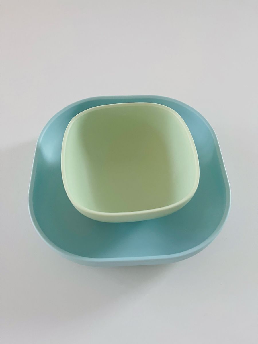 Services de table: Silikonteller Silikonschüssel als Set von Beaba – D'occasion à Zürich par cha_s85j