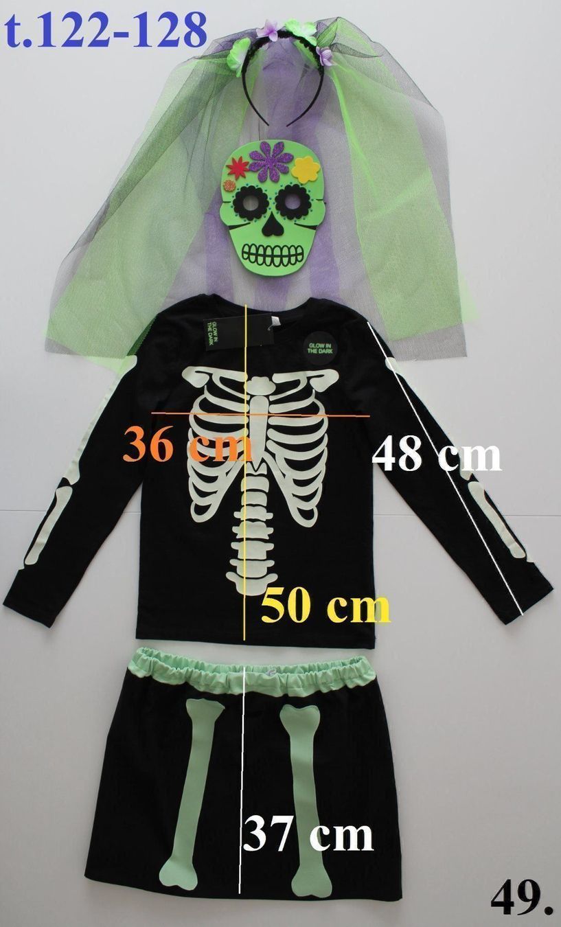 Costumi: Costume squelette / Skelett t.122 - 128 – Nuovo e nell'imballaggio originale da Peseux venduto da CoolShoping 1