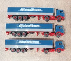 3x Wiking Mercedes LKW Sattelzüge "Spedition Dören"  1/87