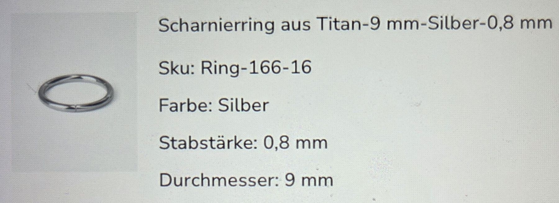 Gioielli per piercing: Nasenpiercing Titan – Nuovo e nell'imballaggio originale da St.Gallen venduto da Its.eli035 1
