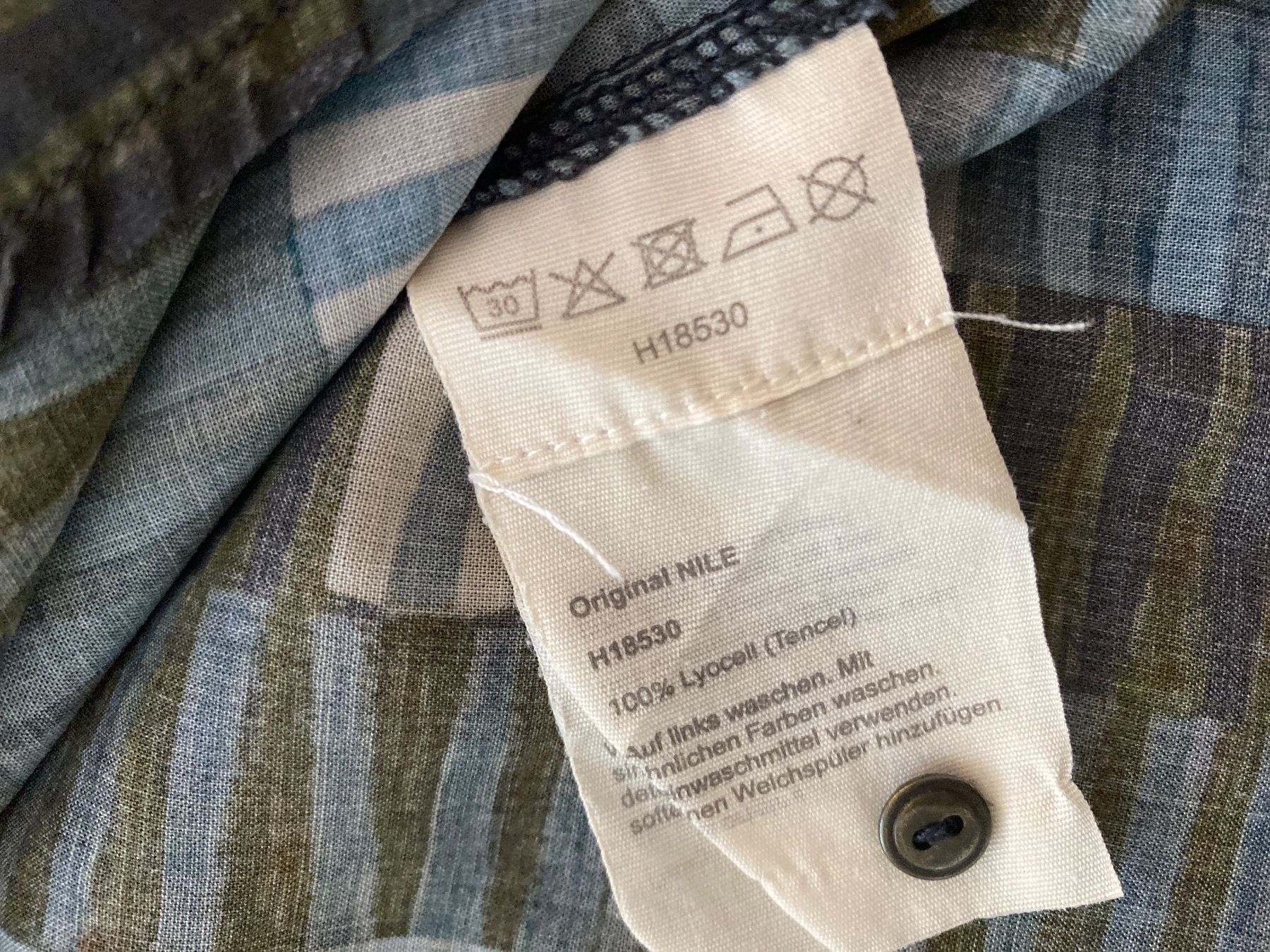 Nile Camicette: NILE BLUSE/HEMD/OBERTEIL GR.L/42 gemustert petrol/anthrazit – Usato da Frauenfeld venduto da Boldi46 3