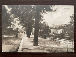 DELÉMONT Avenue de la Sorne, animée, Feldpost