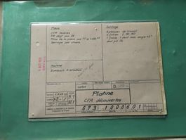 Omega Platine  Control Blatt 1970 , Selten