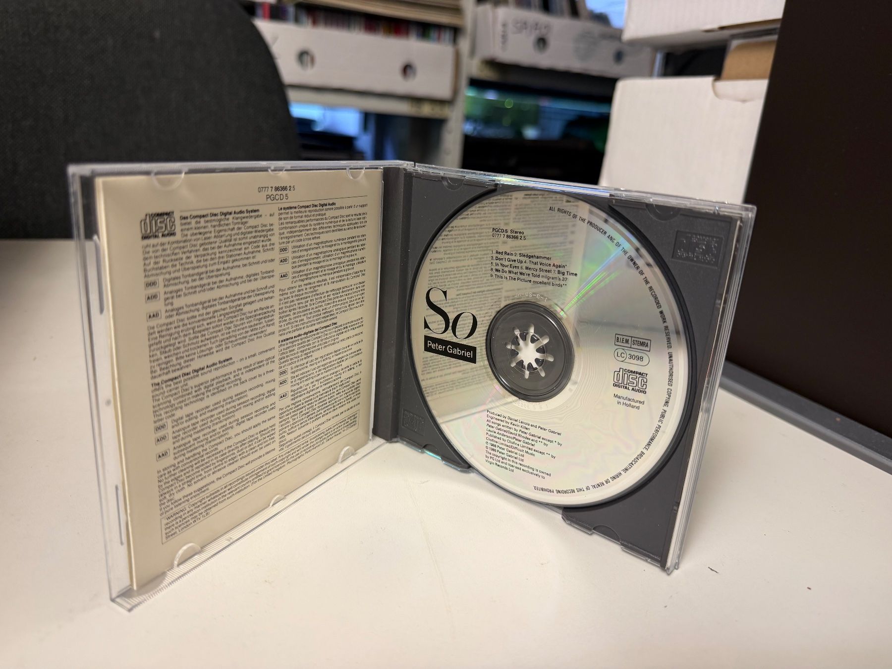CDs: Peter Gabriel - SO - SRA05A – Gebraucht aus Küsnacht ZH von pdproject 2