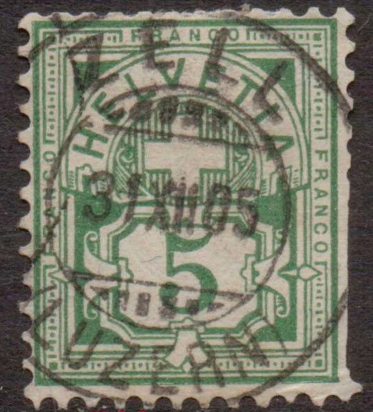 Timbri: Postmark/Poststempel 1905, Schweiz – Usato da Leysin venduto da geomamar