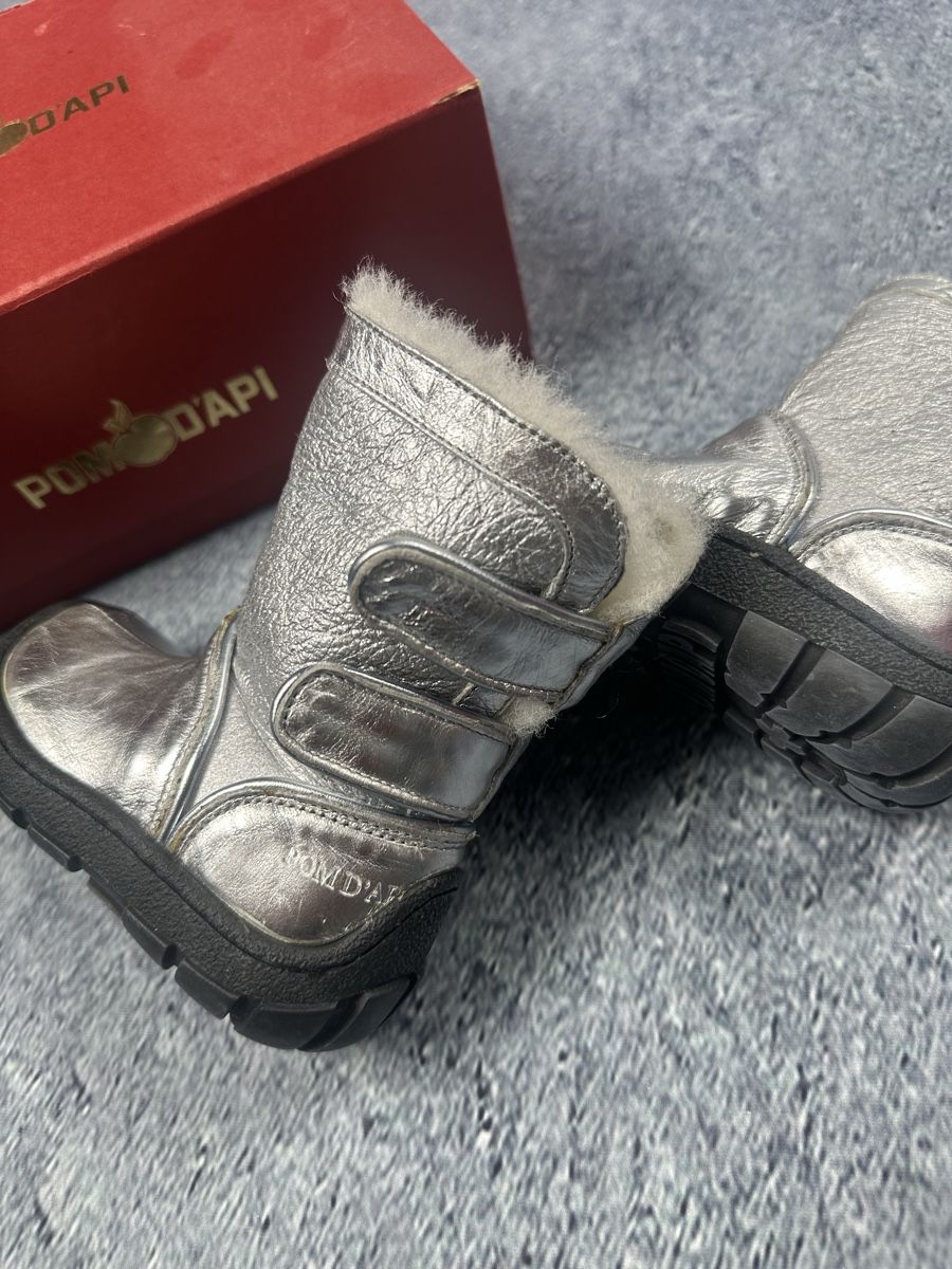 Pom d'Api Scarpe per ragazzi: POM D'API Winterstiefel, Silber,Neu !  – Nuovo e nell'imballaggio originale da Luzern venduto da kim221080 2