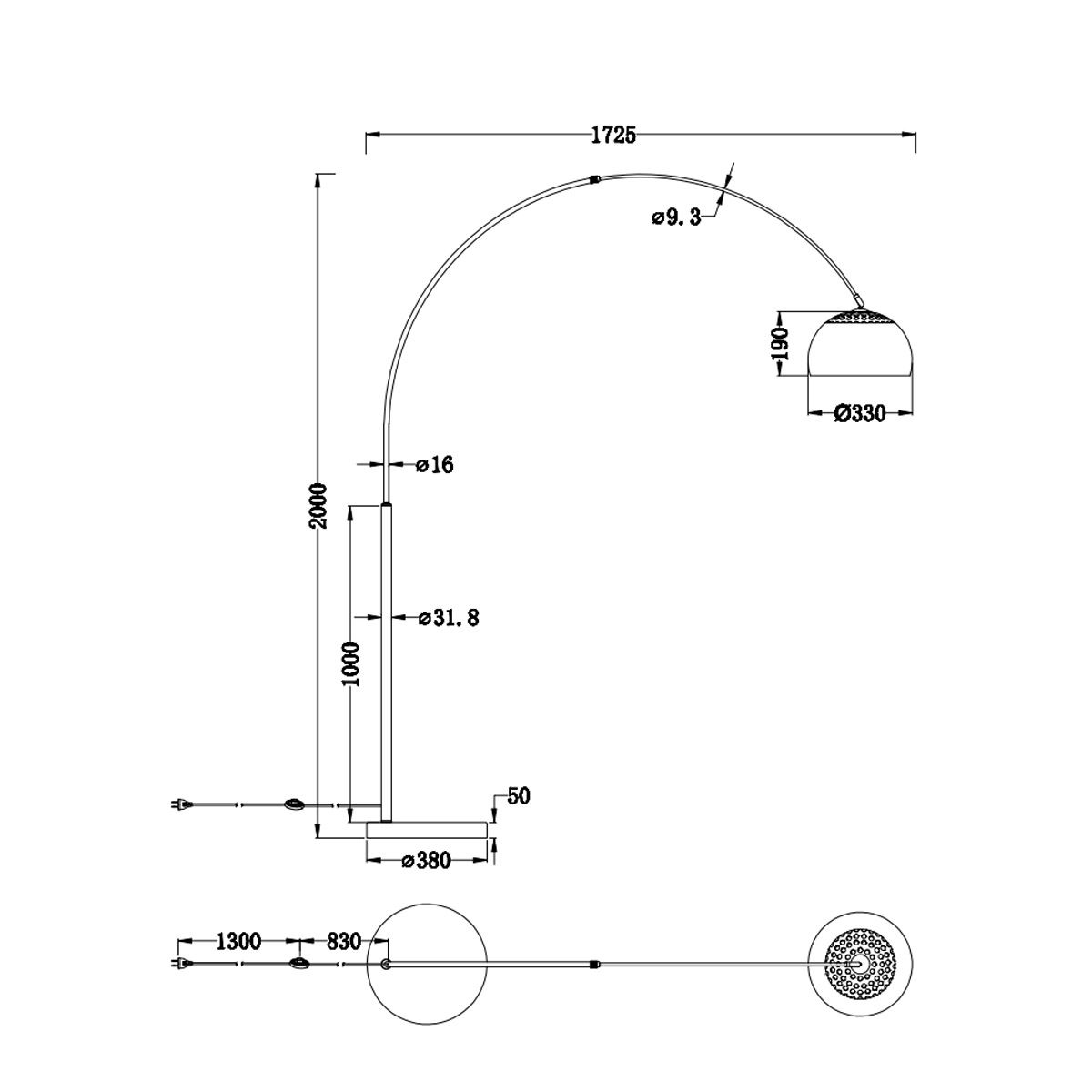 Lampade: Stehleuchte, Messing, 200 cm Höhe – Nuovo (secondo la descrizione) da Kreuzlingen venduto da Smart-Light 5