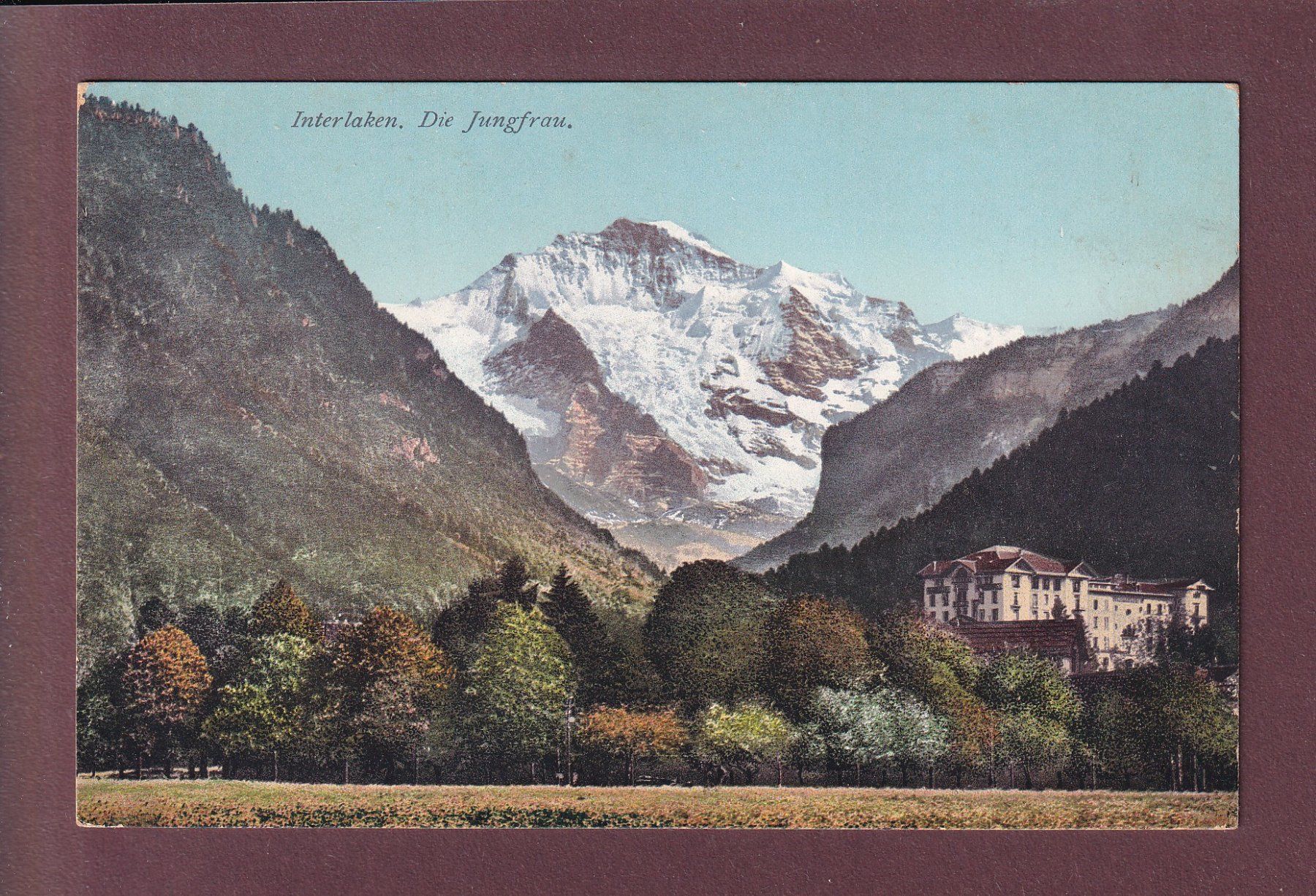Ansichtskarten: INTERLAKEN - Jungfrau – Gebraucht aus Pully von nicecards