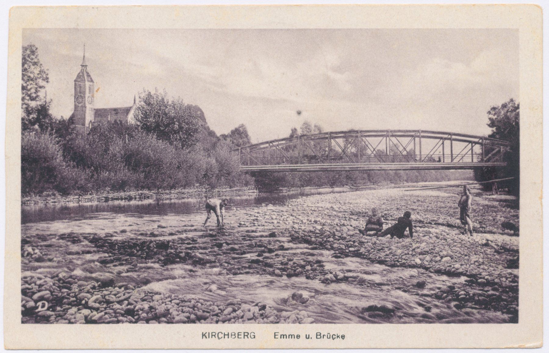 Cartoline postali: Kirchberg 1919 Emme belebt – Usato da Lützelflüh-Goldb venduto da fluidum
