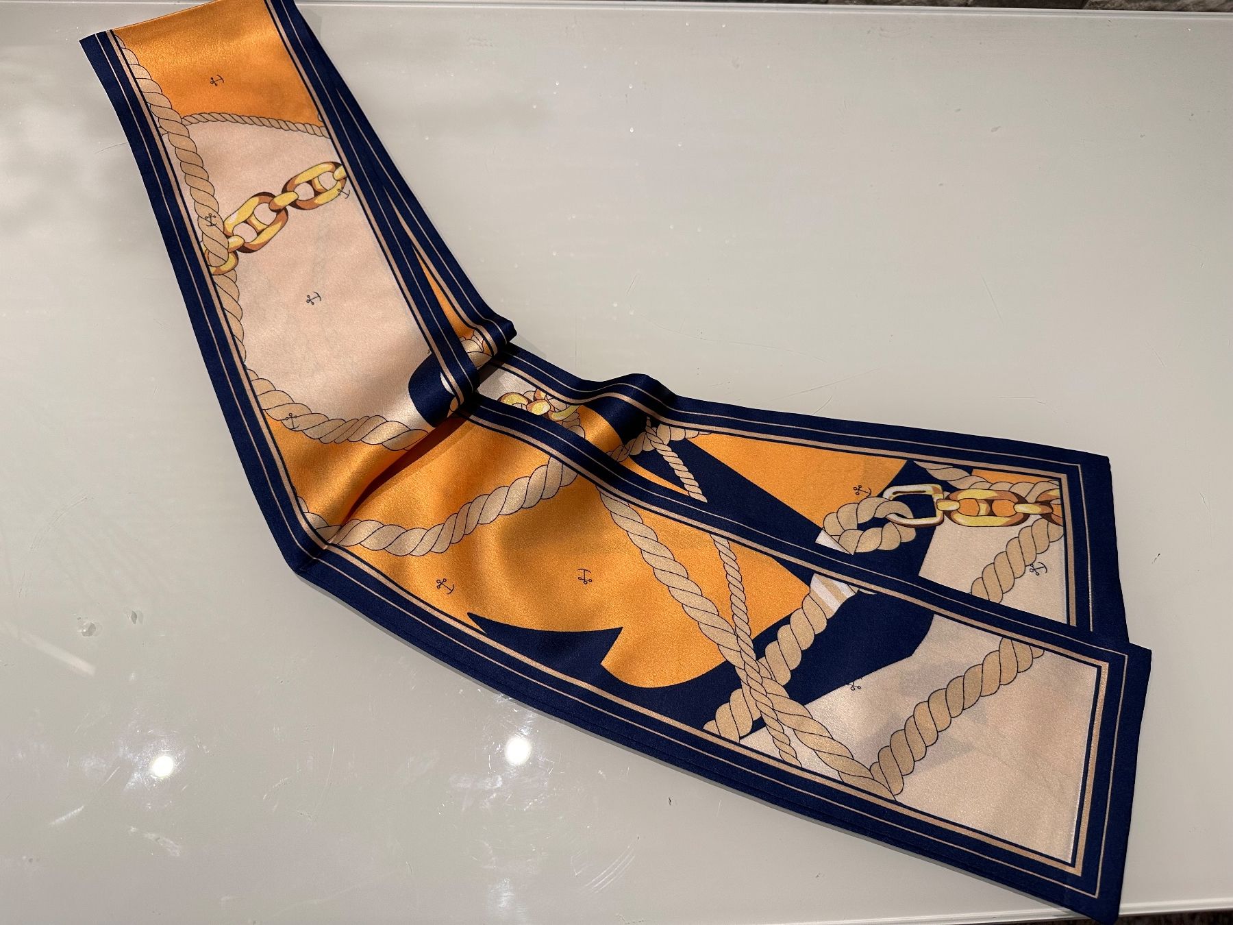 Foulard & Sciarpe: Lässiges Twilly – Nuovo e nell'imballaggio originale da Hittnau venduto da LuxAndMore 4