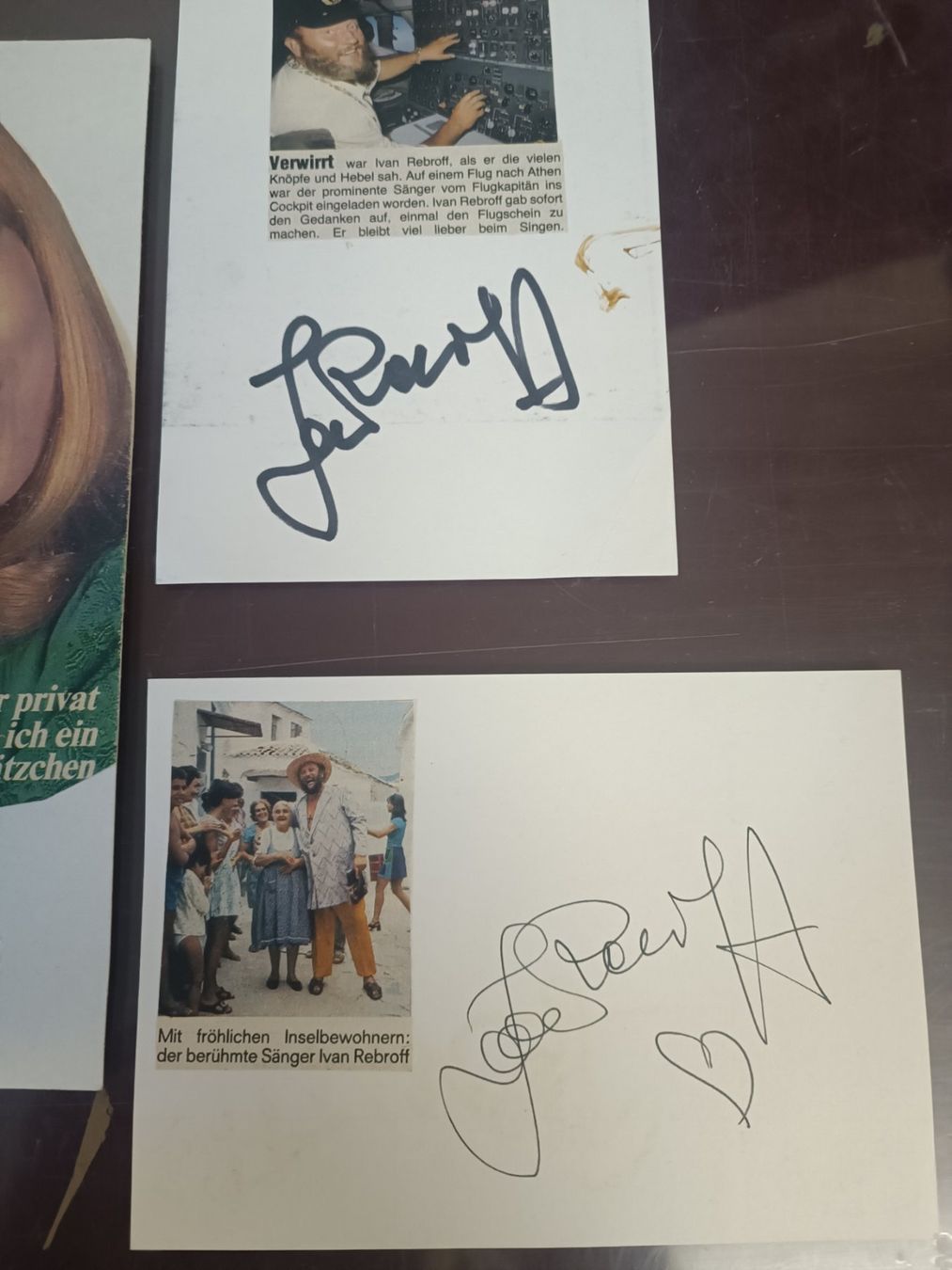 Autografi: Show Set - 4x handsigniert - 80er Jahre – Usato da Menziken venduto da Artographs 3