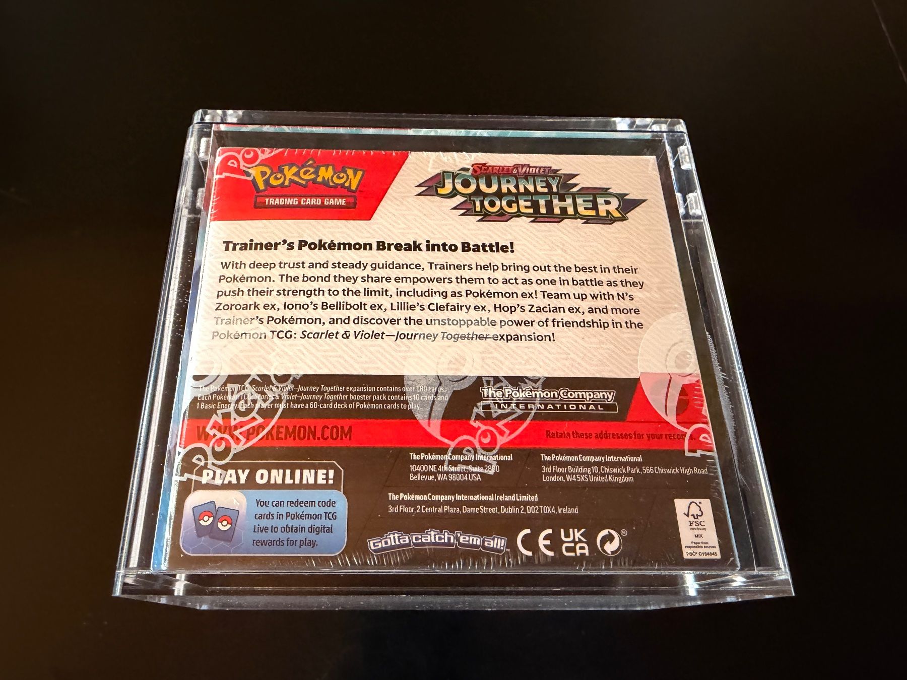 Pokémon Carte collezionabili: Pokémon Journey Together Display EN + Acrylbox – Nuovo e nell'imballaggio originale da Oberhofen Thun'see venduto da SaveBigBuyFast 3