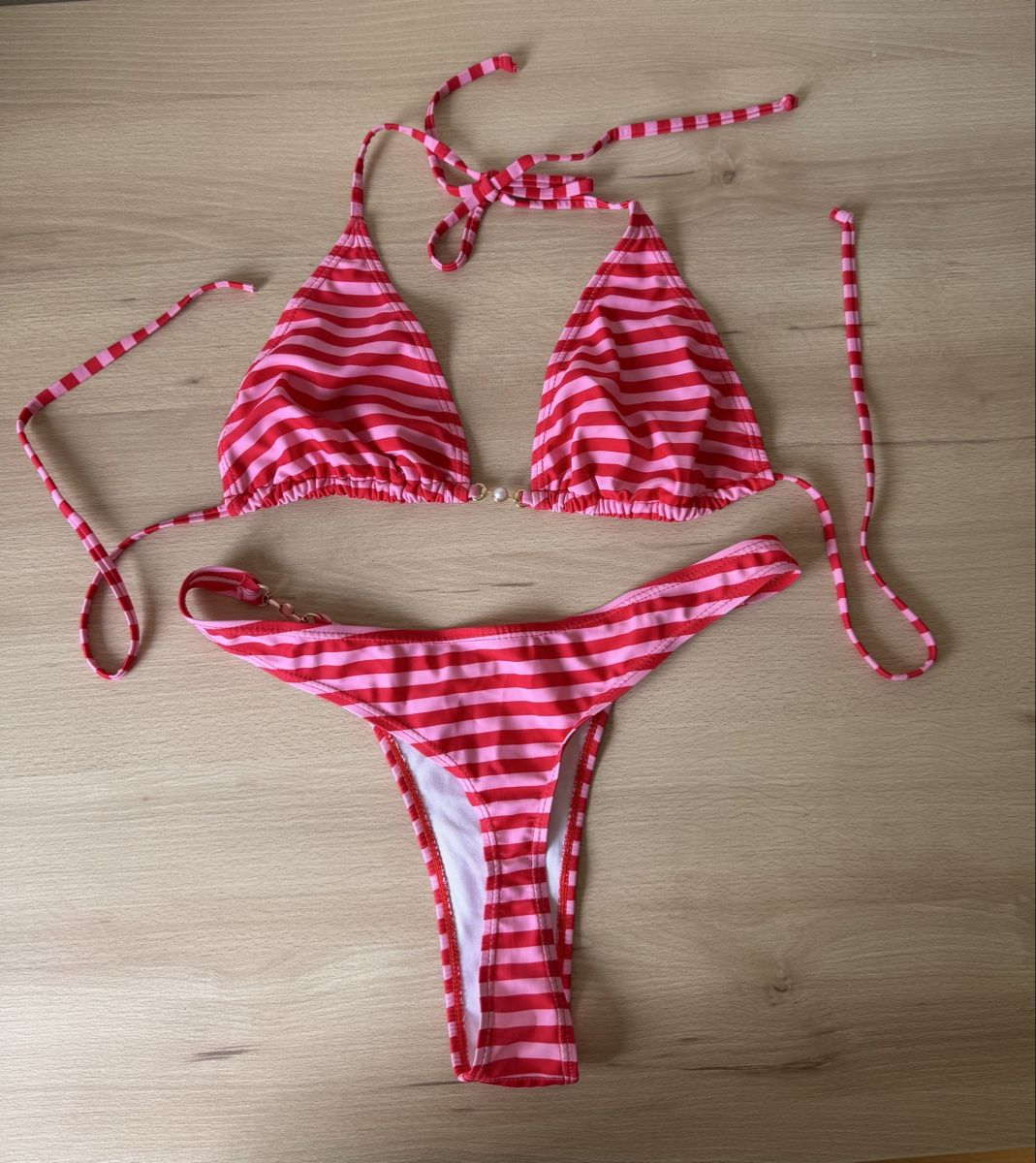 Badekleider & Bikinis: PINK STRIPED BIKINI – Neu (gemäss Beschreibung) aus Genève von yav_9r9f 1