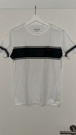 Guess T-Shirt Slim Fit Grösse S weiss/schwarz