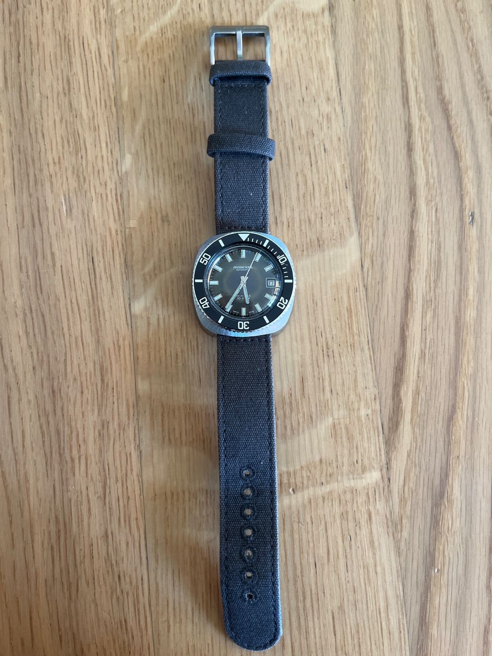 Mirexal Uhren: Vintage Mirexal Automatic Diver 25J Swiss Made – Gebraucht aus Kerzers von Moemi23