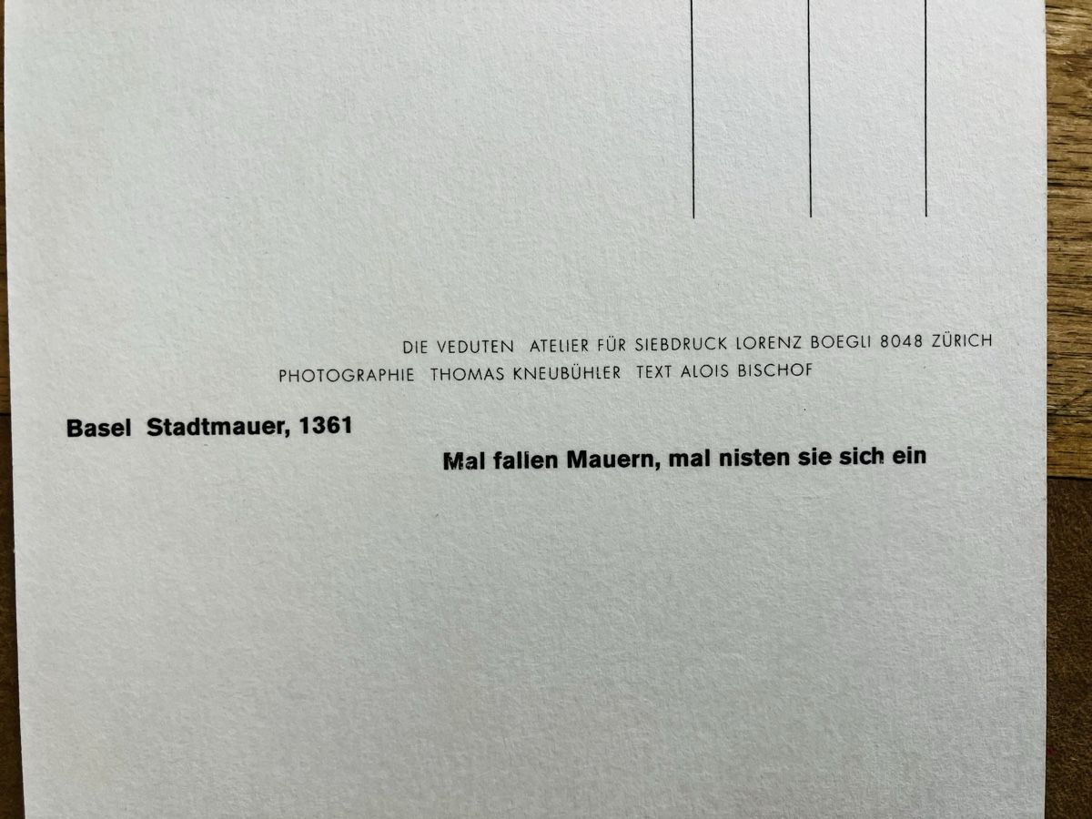 Ansichtskarten: AK Basel, Lorenz Boegli Druck – Neu (gemäss Beschreibung) aus Buchs AG von Allerleis 2