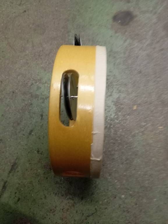 Musikinstrumente: Tamburin / Schellentrommel, Holz, Durchmesser 14.5 cm  cm – Gebraucht aus Basel von Petergunn 2