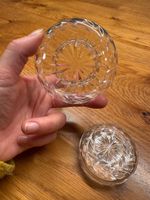 Vintage Kristall Dose mit Deckel