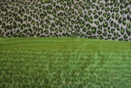Tissu coton imprimé voilage léopard