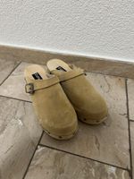 Holz-Zockel Wildleder in beige