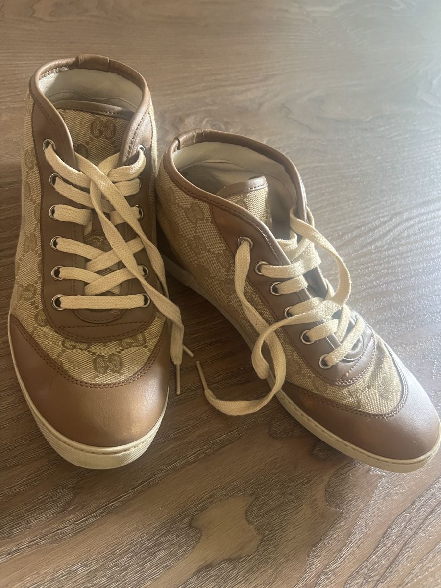 Gucci Scarpe da donna: Gucci Sneaker Canvas Leder braun Grösse 37 – Usato da Illnau venduto da Michele0210_ 3