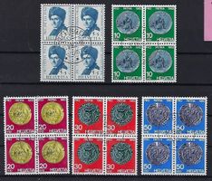 Pro Patria Viererblocks 1962 gestempelt  9321