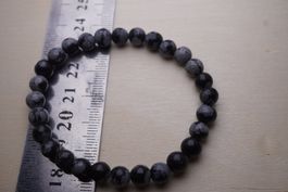 Schneeflocken Obsidian  Armband      Ab 1.-