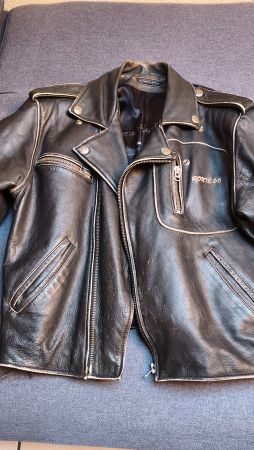 Lederjacke Motorrad 🏍️ Top Route 66 schwarz Grösse L
