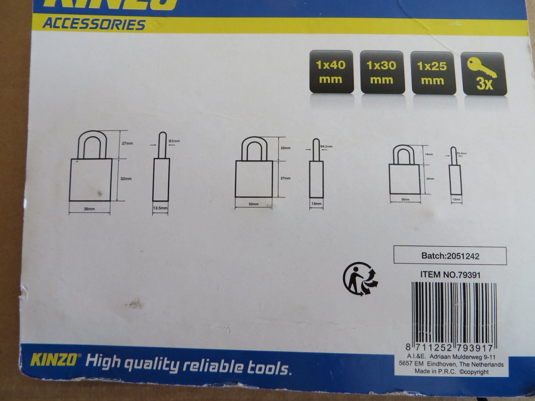Cadenas: Vorhängeschlösser – Neuf avec emballage d'origine à Grüningen par Urtica 1