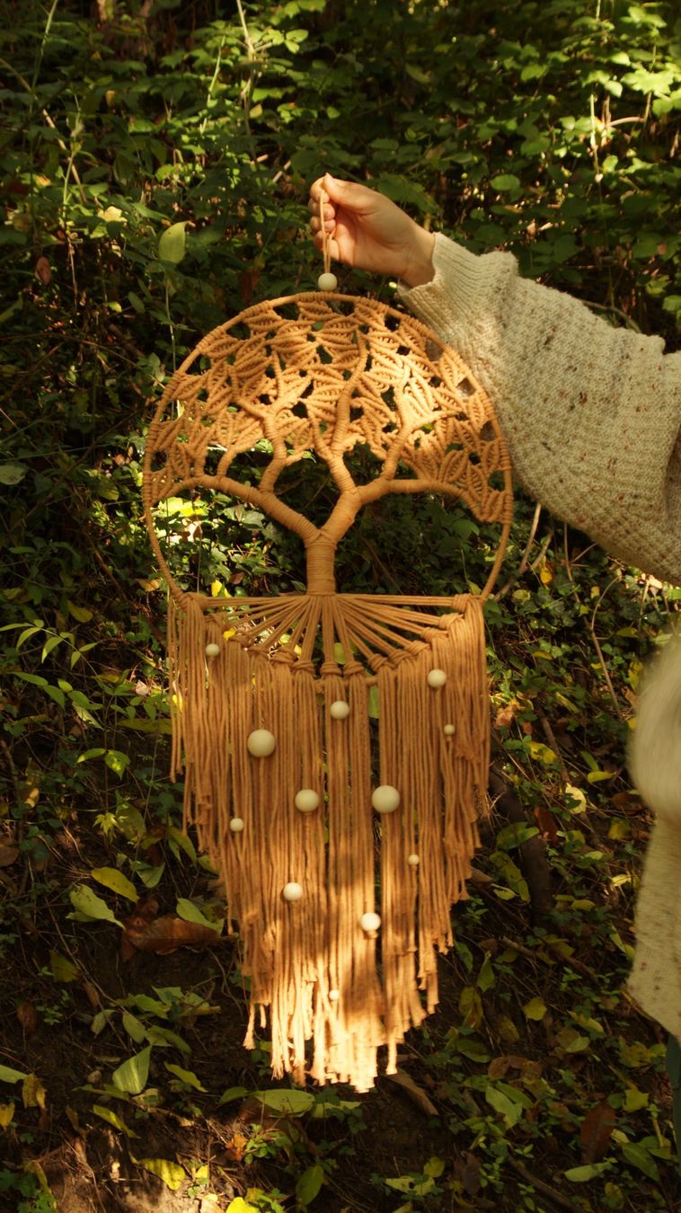 Tutte le decorazioni: Handgefertigter Makramee-Lebensbaum, Boho-Dekoraration ø40cm – Nuovo e nell'imballaggio originale da Tafers venduto da JP911 7