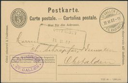 GL Obstalden - Aushilfsstempel - Karte