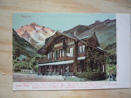 Emil Egger, châlet Minerve, Interlaken, Litho, ca. 1910