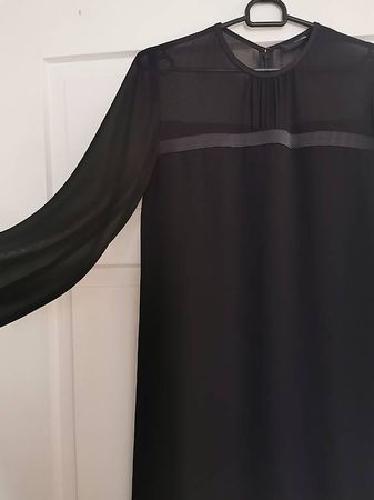 Hallhuber Kleid (XS/S) mit halbtransparenten Ärmeln