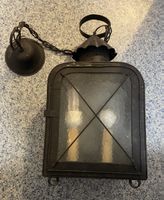 Antike Laterne / Lampe Schwarz Metall, Vintage Stil