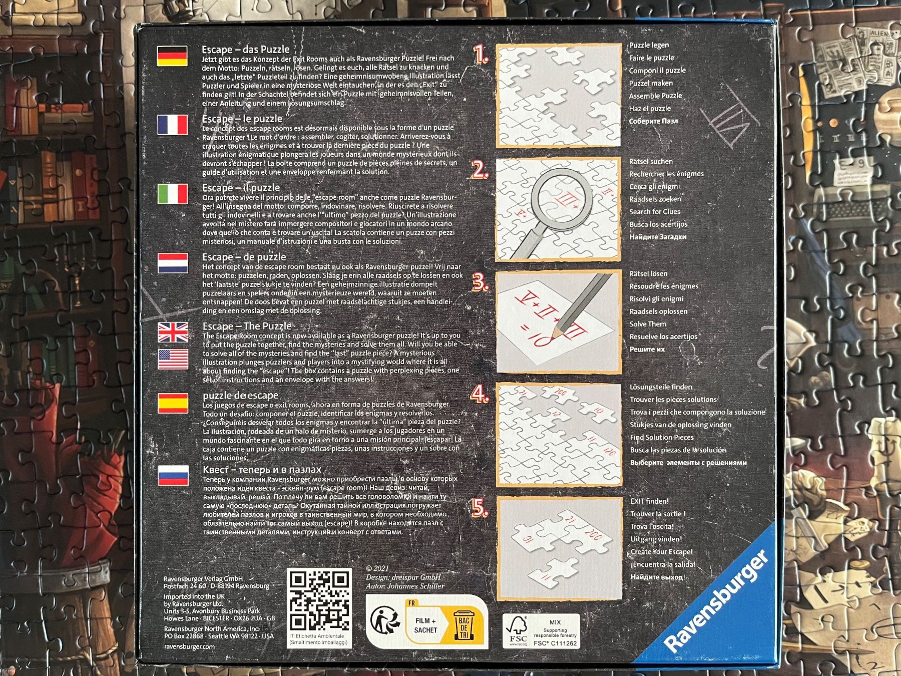 Ravensburger Puzzles: Ravensburger Escape Puzzle 759 Teile - Sternwarte – Gebraucht aus Zürich von Gurkis 3