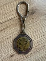 Vintage Christophorus Schlüsselanhänger Metall Schutzpatron 