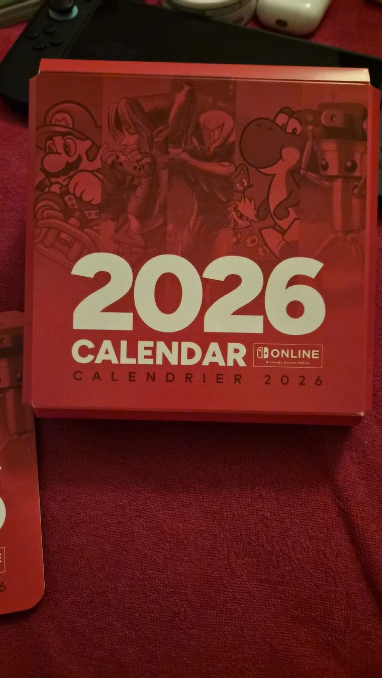 Calendari: Offizieller Nintendo Switch Online / Retro Kalender 2026 – Nuovo e nell'imballaggio originale da Wabern venduto da konbini