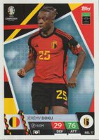 EURO 2024 Topps MATCH ATTAX BEL 17 JEREMY DOKU base card