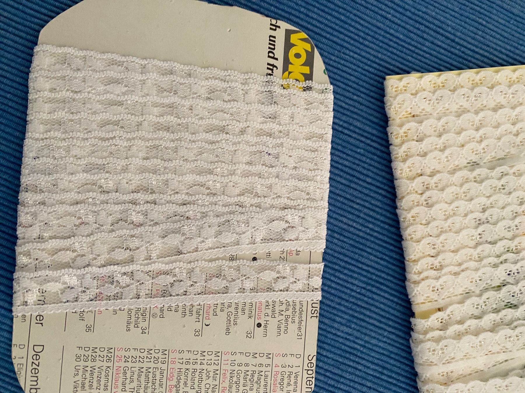 Stoffe: 4 x Reste-Spitzenband – Gebraucht aus Allenwinden von Obalu 3